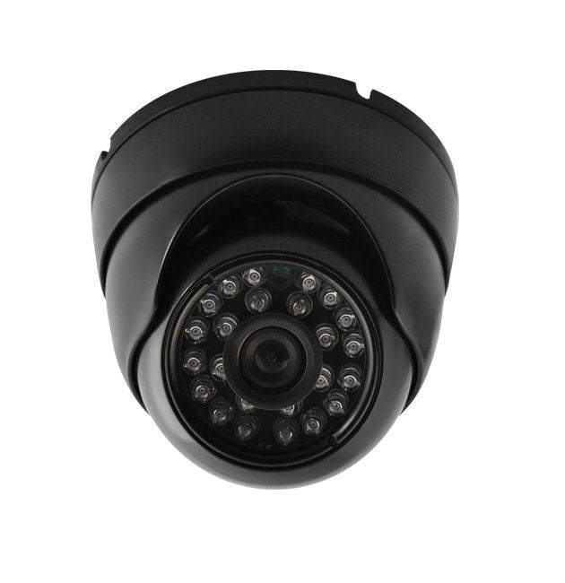 2.4 MP Armored Dome Camera Black